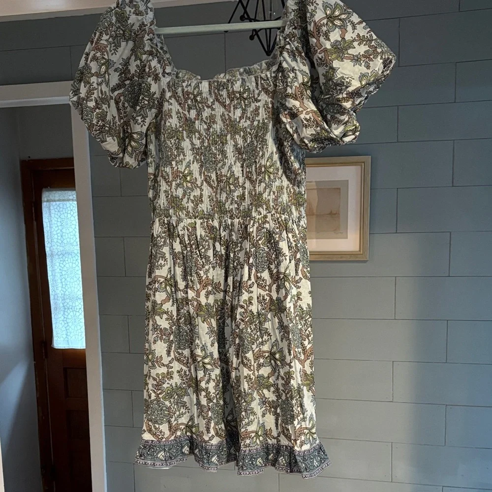 Myra Bag Green Floral Mini Dress